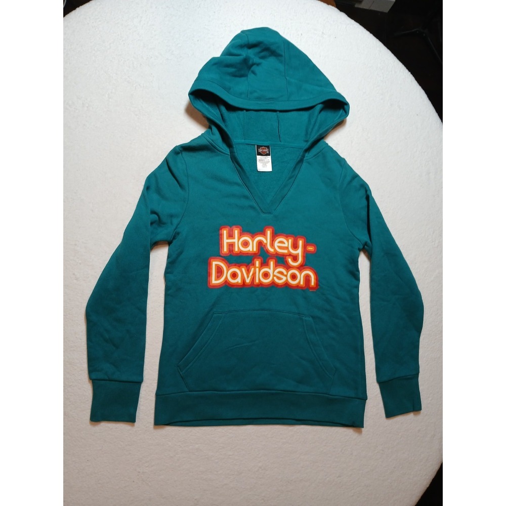 Harley Davidson Women's V Neck Sweatshirt Voodoo New Orleans Size Small Hoodie
